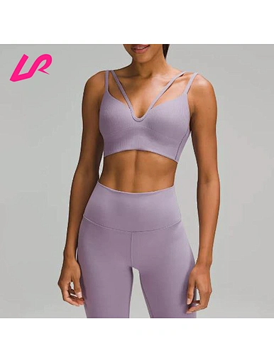 Upgrade your workout gear with our ribbed sports bra.